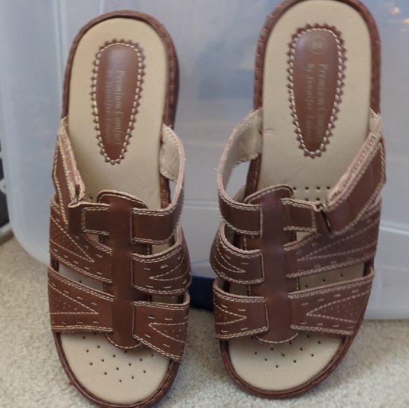 Jennifer Lauren Shoes - Elegant Brown Women's Sandals